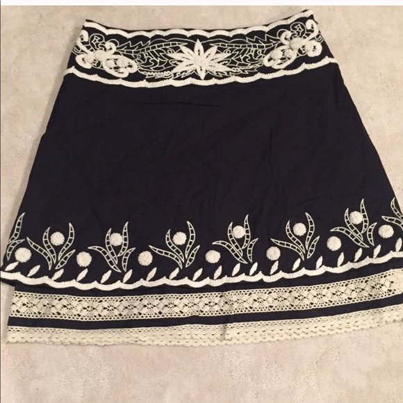 Cynthia Steffe Dresses & Skirts - Cynthia Steffe embroidered lined skirt